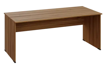 EPL 28 - 18 stůl kancelářský, dřevěná podnož, deska 25 mm, široký 1800 mm, ořech světlý